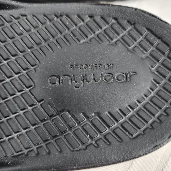 ANYWEAR Vibe Black EVA Slip On Recovery Sandals Size 9 NWT - Picture 8 of 10